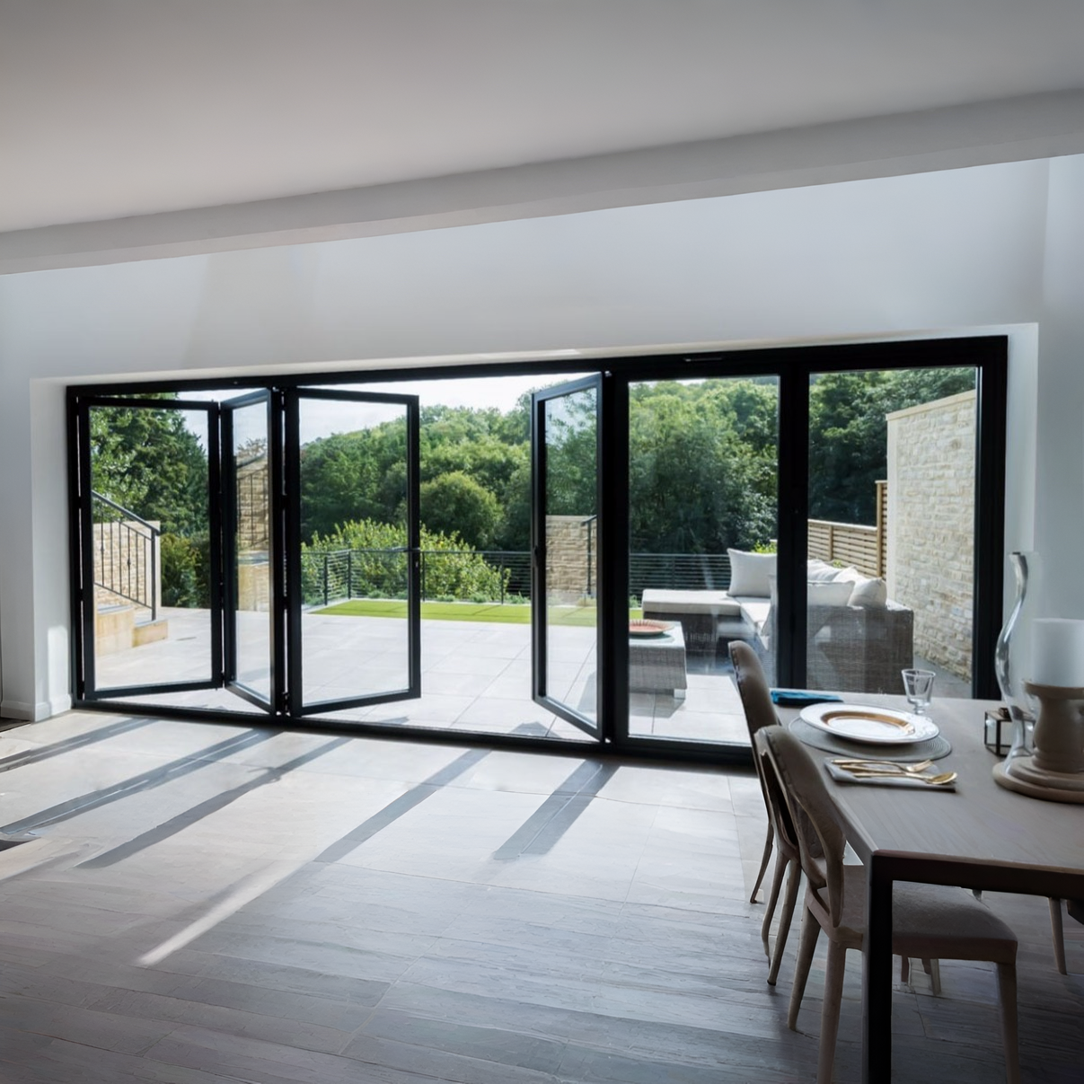 Private: 192in x 96in Aluminum Bifold Door