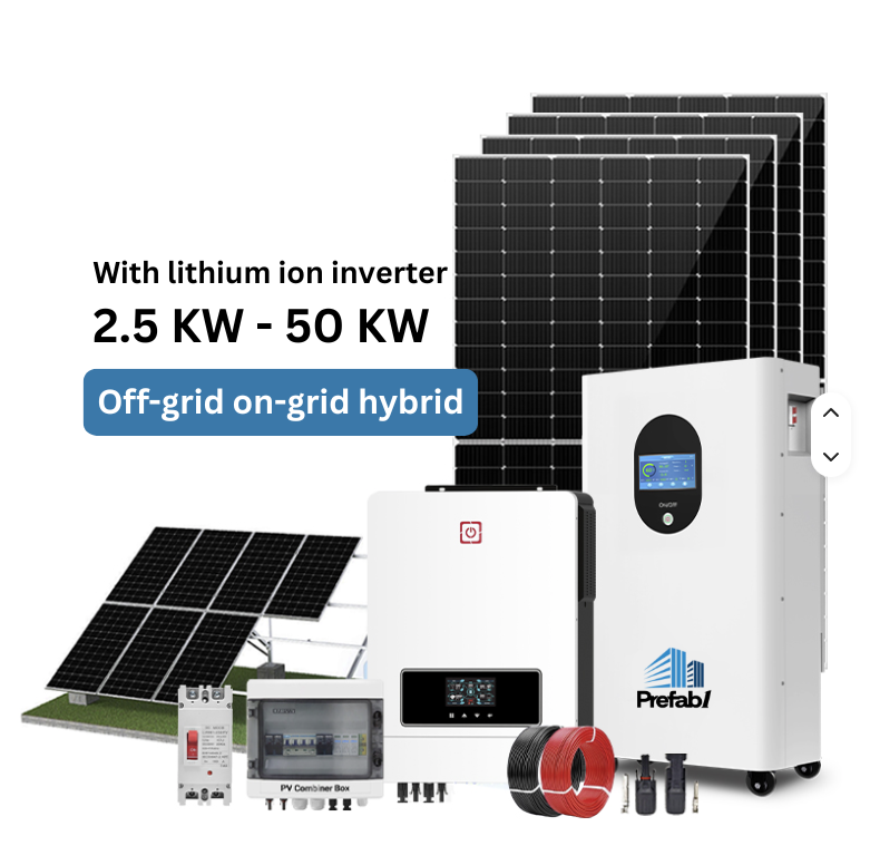 Prefab1 Complete Off-Grid Solar Energy System Kit for Home 30kW Complete instalation