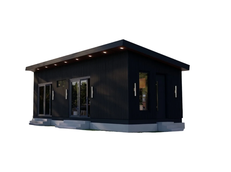 Prefab1® Modern ADU 420 sq. ft. Luxury Tiny Home 1-Bed, 1-Bath Modular Backyard House Energy-Efficient and Stylish