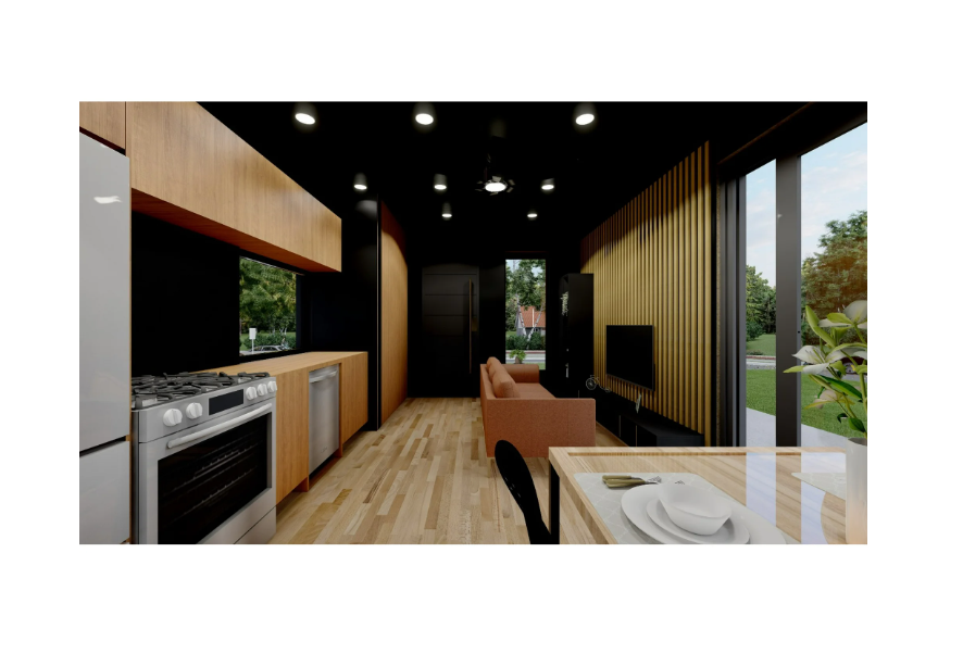 Prefab1® ADU, Prefab Home, Prefab House – Modern 800 Sq. Ft. Two-Story 2 Bedrooms