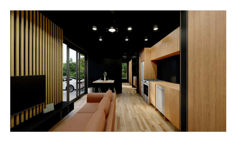 Prefab1® Modern ADU 420 sq. ft. Luxury Tiny Home 1-Bed, 1-Bath Modular Backyard House Energy-Efficient and Stylish