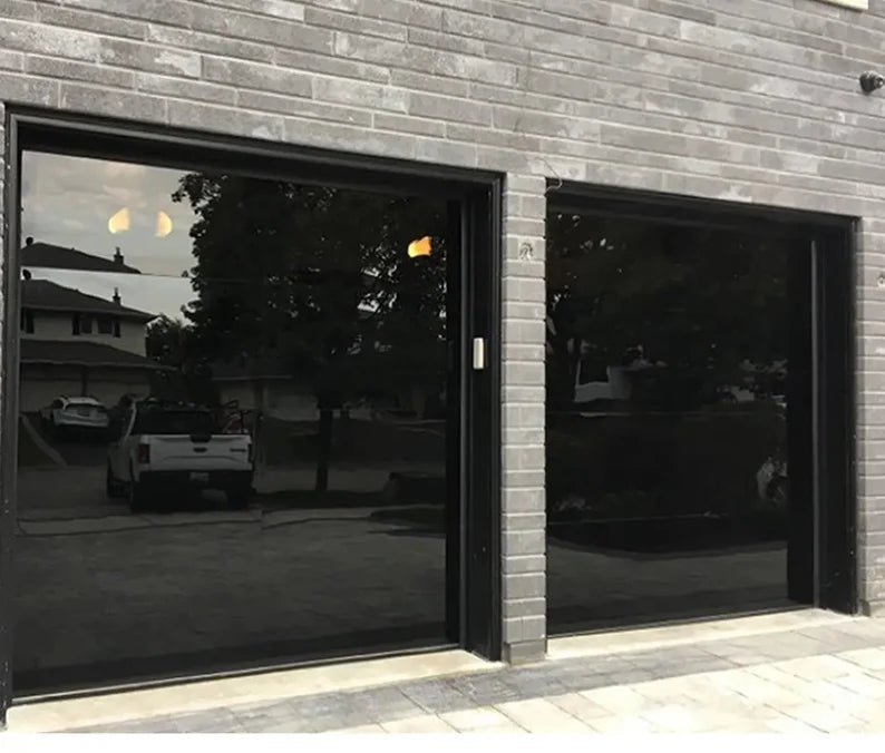 8 × 7 Custom Modern Glass Garage Door | Full-View Aluminum (Copy)