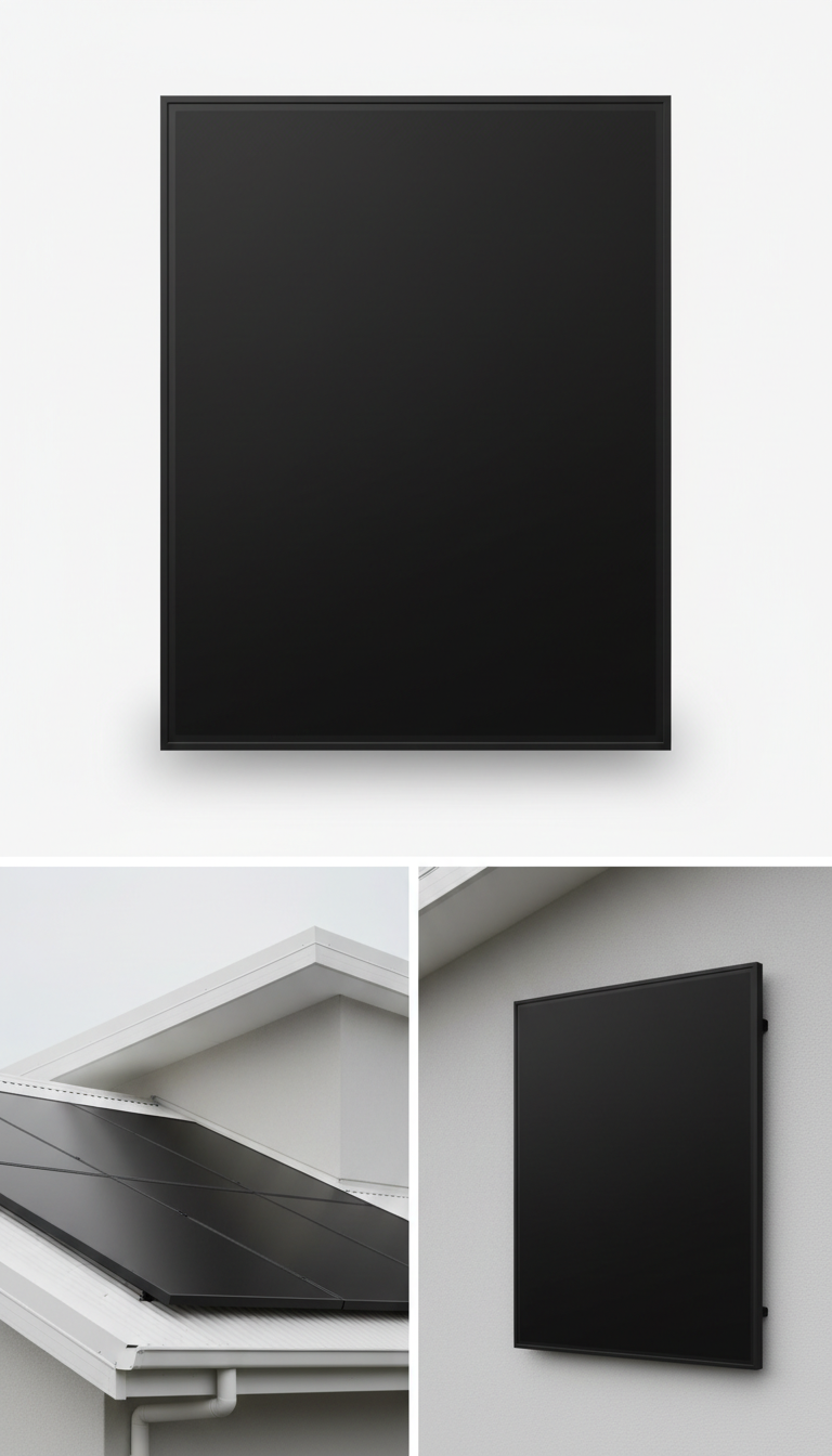 All-Black Frame Photovoltaic Panel