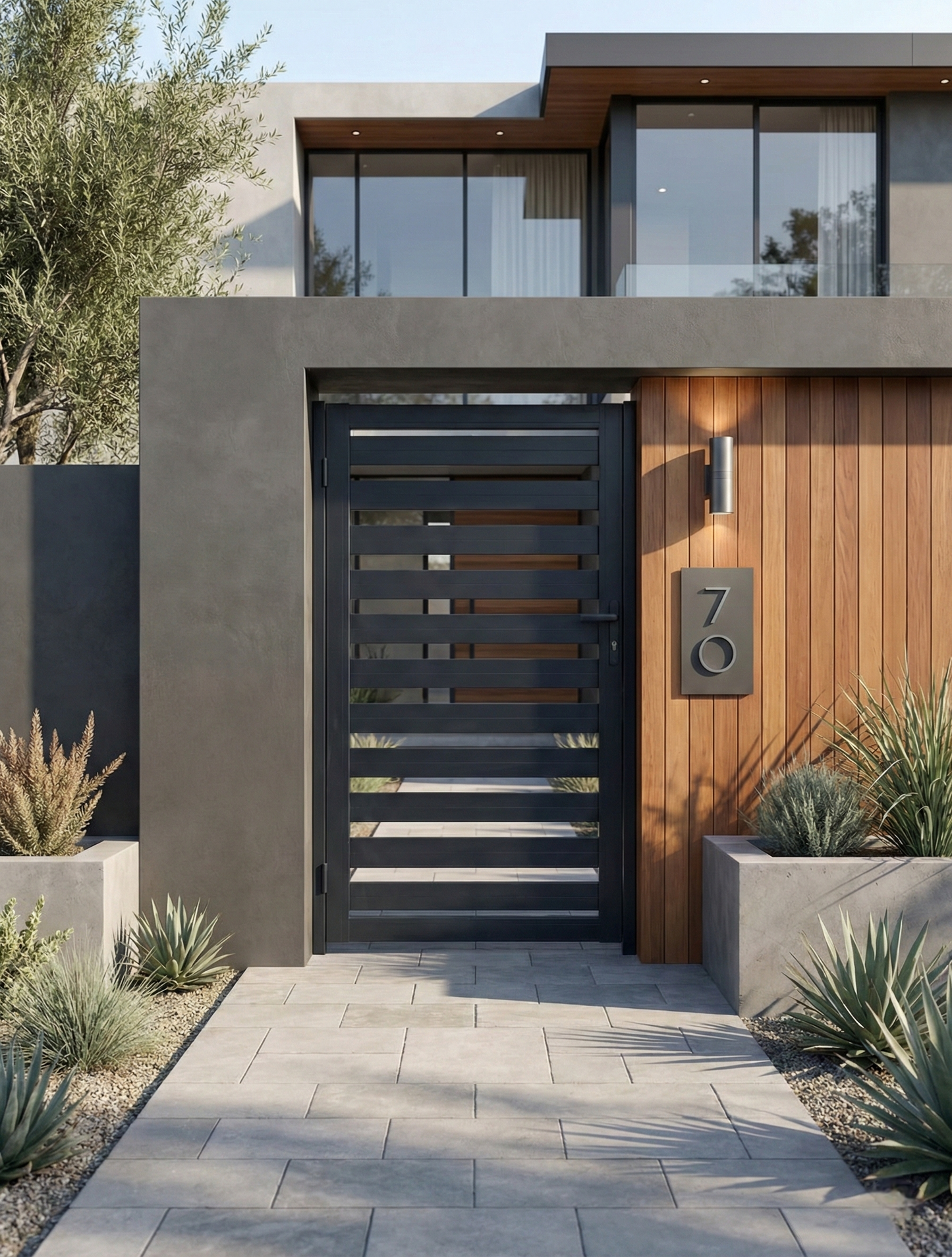 40 in x 65 in Aluminum Side Gate