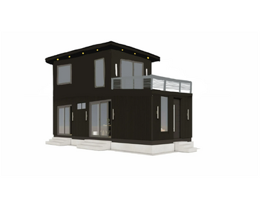 Prefab1® ADU, Prefab Home, Prefab House – Modern 800 Sq. Ft. Two-Story 2 Bedrooms
