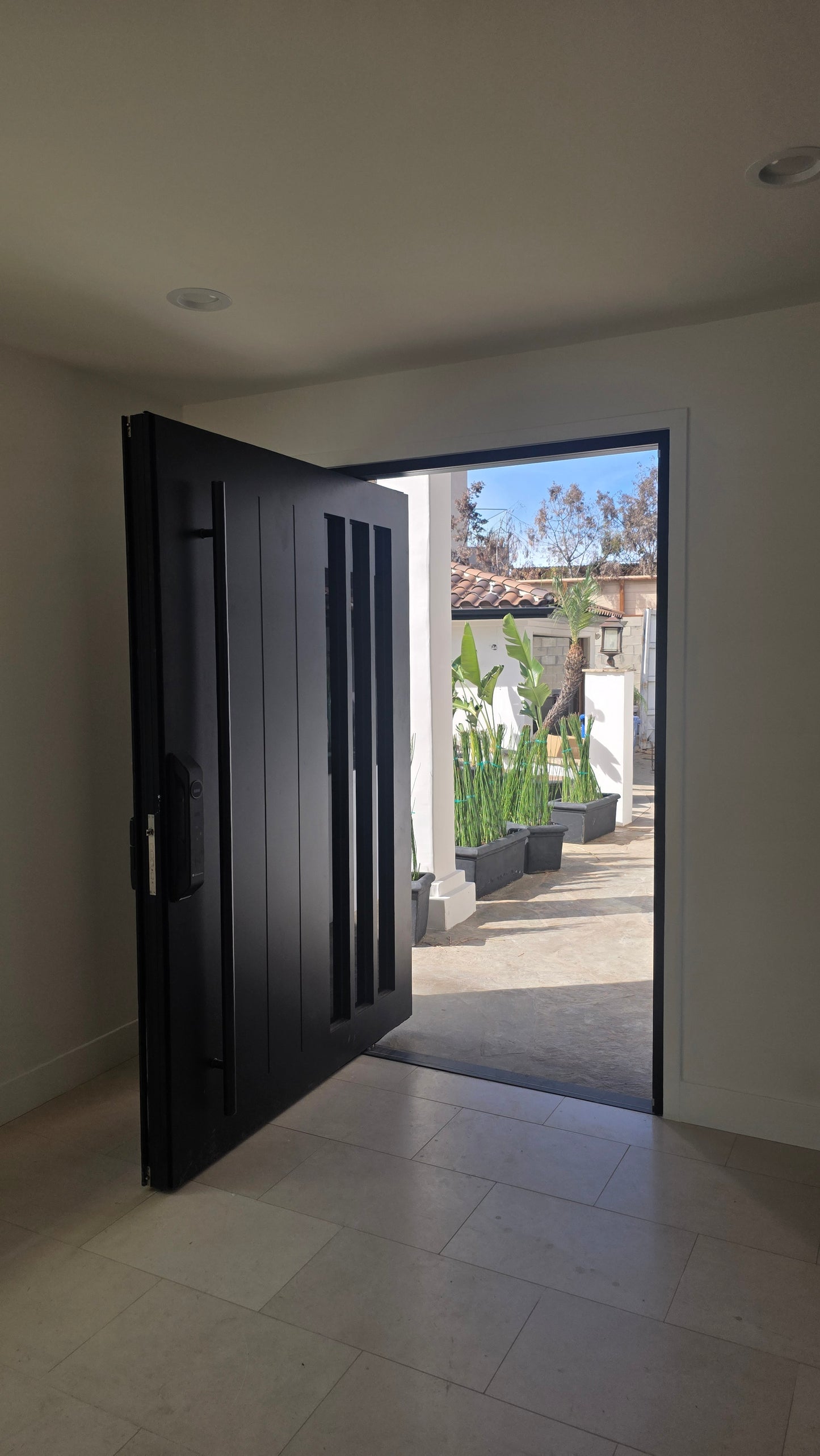 Prefab1, Custom Aluminum, Modern Pivot Front Door | Pre-Hung Exterior Entryway