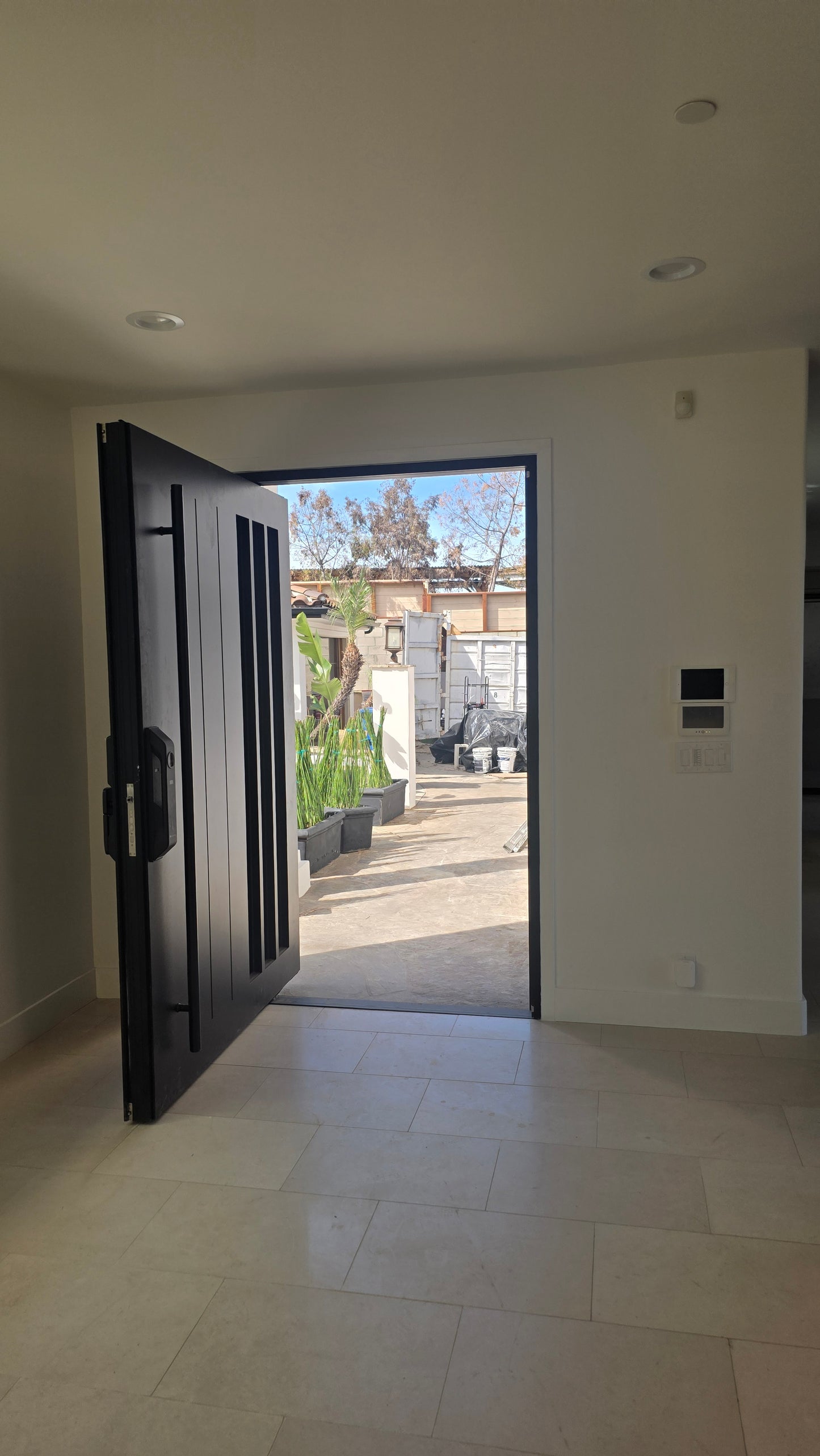 Prefab1, Custom Aluminum, Modern Pivot Front Door | Pre-Hung Exterior Entryway