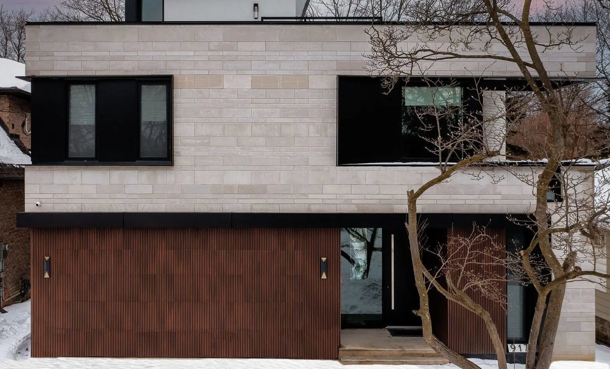 Custom Invisble 12 × 7 Custom Modern Invisible Garage Door – Prefab1