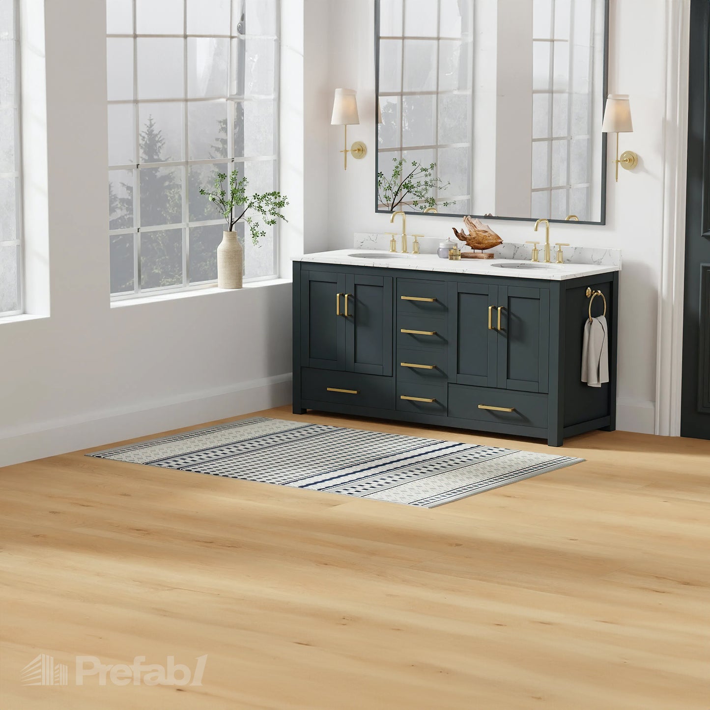 Prefab1® Wood Flooring Panel - South Wind Oak