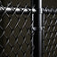 Black PVC-Coated Chain Link Fence Fabric - 6ft ft. x 50 ft. - 11.5 Gauge Core, Weather & Rust Resistant