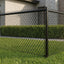 Black PVC-Coated Chain Link Fence Fabric - 6ft ft. x 50 ft. - 11.5 Gauge Core, Weather & Rust Resistant