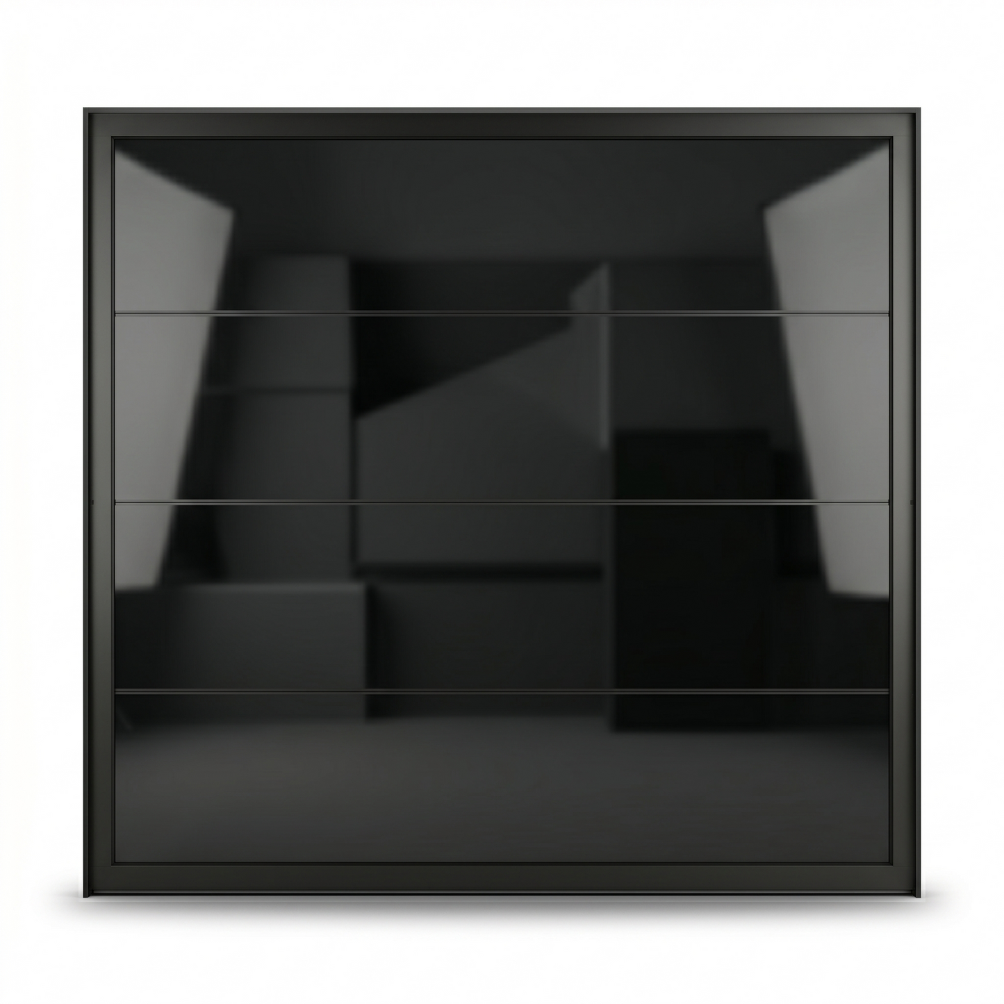 8 × 7 Custom Modern Glass Garage Door | Full-View Aluminum (Copy)