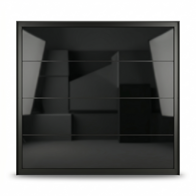 8 × 7 Custom Modern Glass Garage Door | Full-View Aluminum