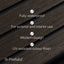 Prefab1® Walnut Exterior Composite Wood-Effect Slat Wall Panels