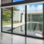 120in x 80in Black Aluminum Multi Sliding Door