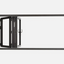96in x 36in Aluminum Bifold Window