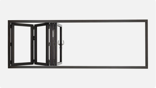 96in x 36in Aluminum Bifold Window