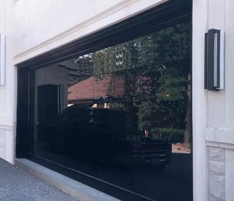 8 × 7 Custom Modern Glass Garage Door | Full-View Aluminum (Copy)
